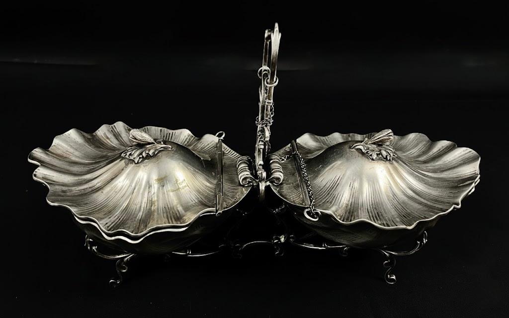 Srebrny dwojak do owoców morza , masa 893 g