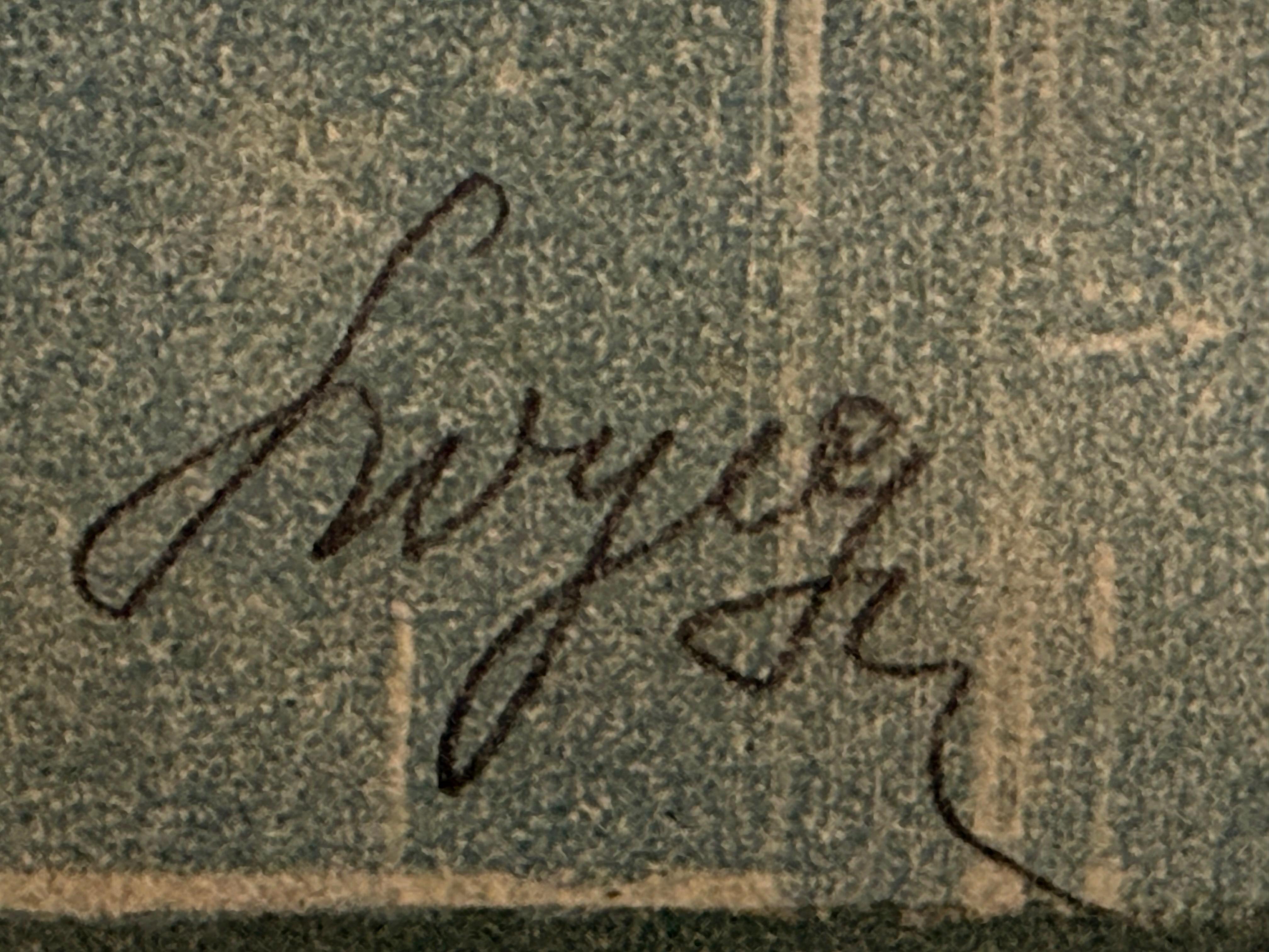 Leon Wyczółkowski (1852-1936), ''Wnętrze Kościoła Mariackiego w Krakowie''