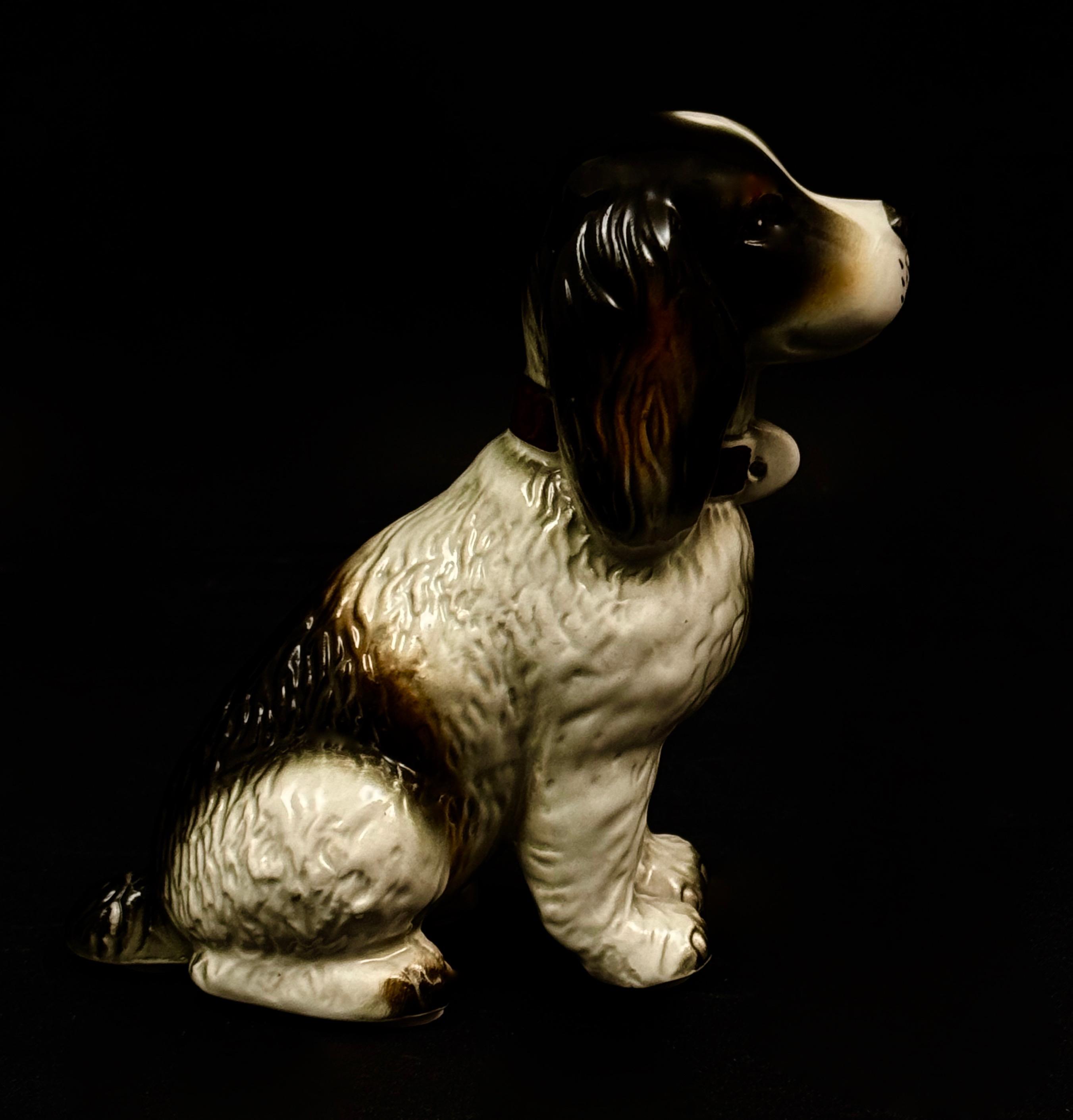 Zestaw 3 psów z porcelany