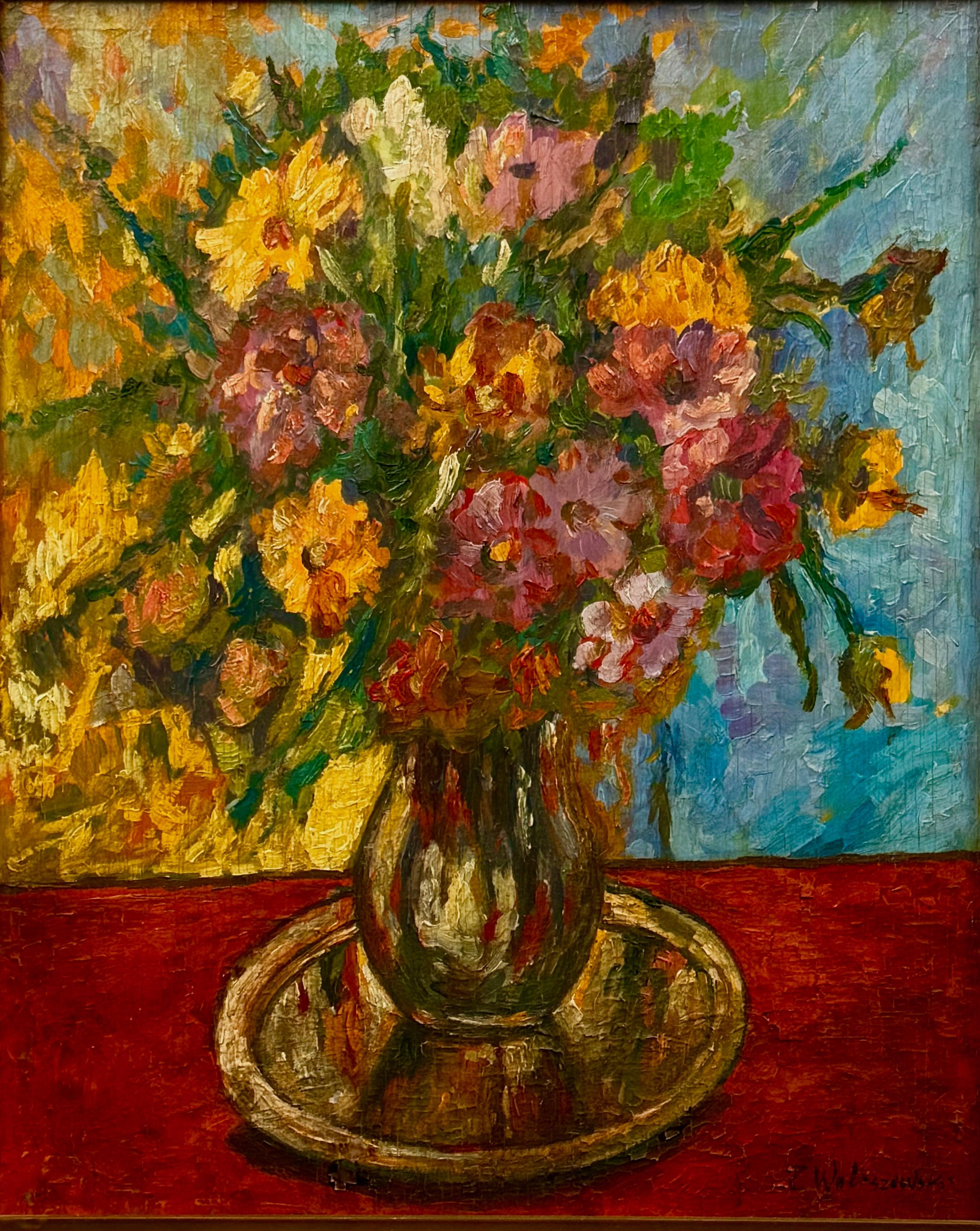 Nieustalony malarz, ''Bukiet kwiatów w wazonie''