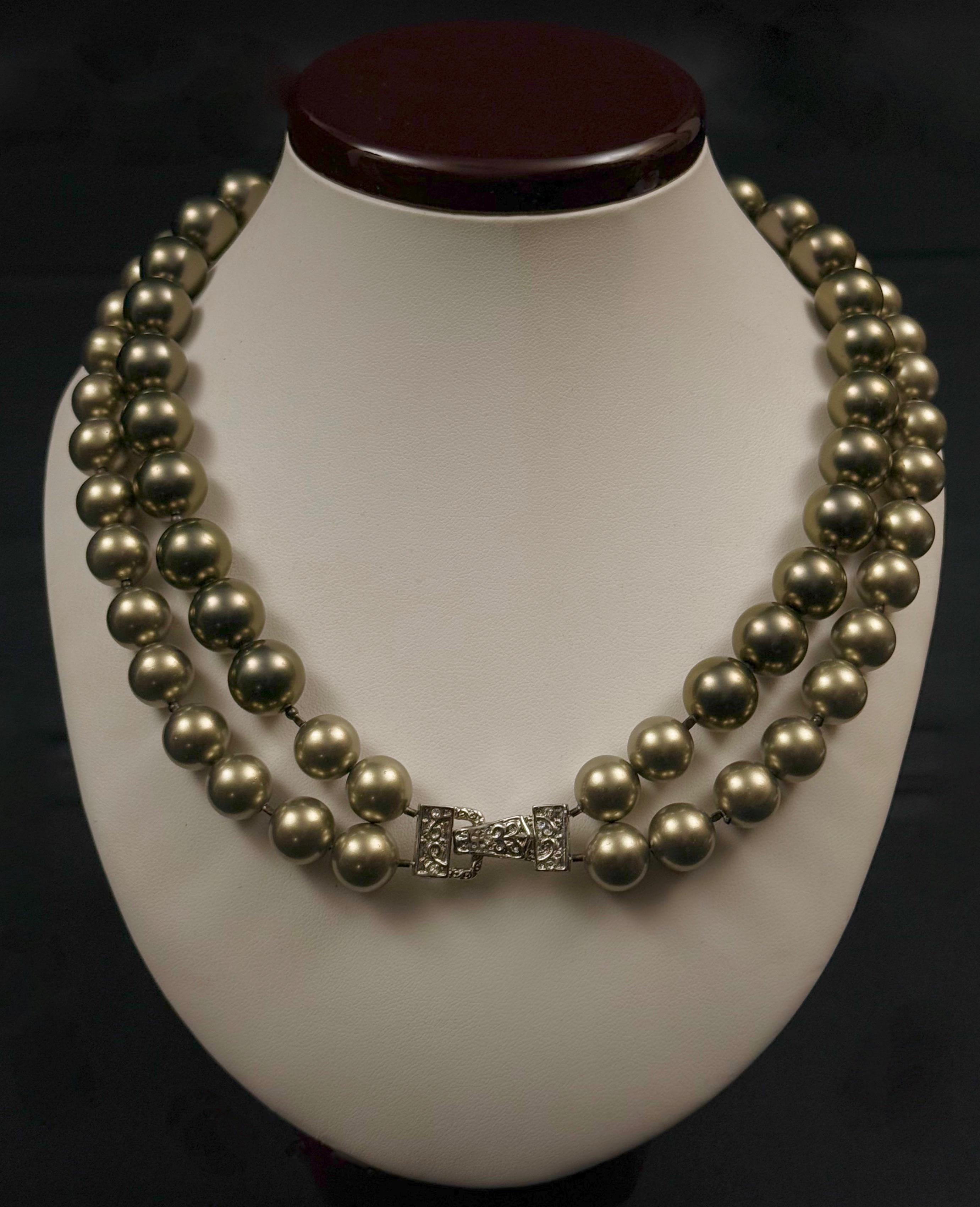 Dwurzędowy naszyjnik z pereł Shell