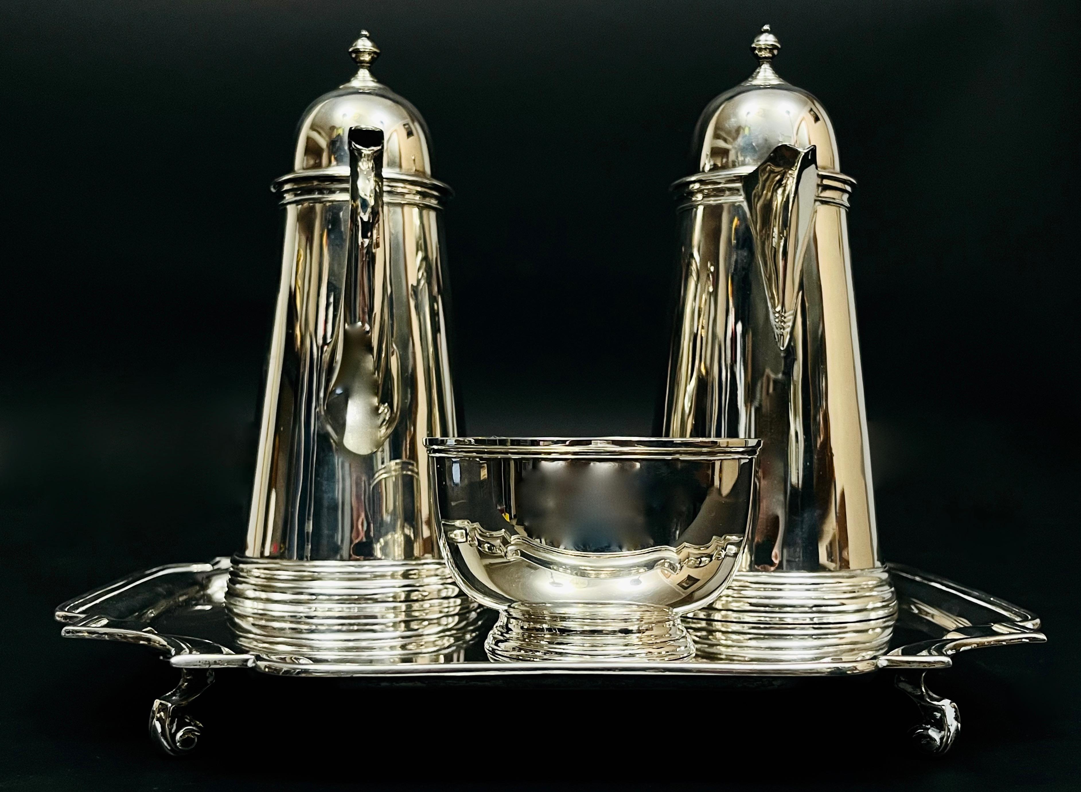 Srebrny zestaw , masa łączna 2344 g