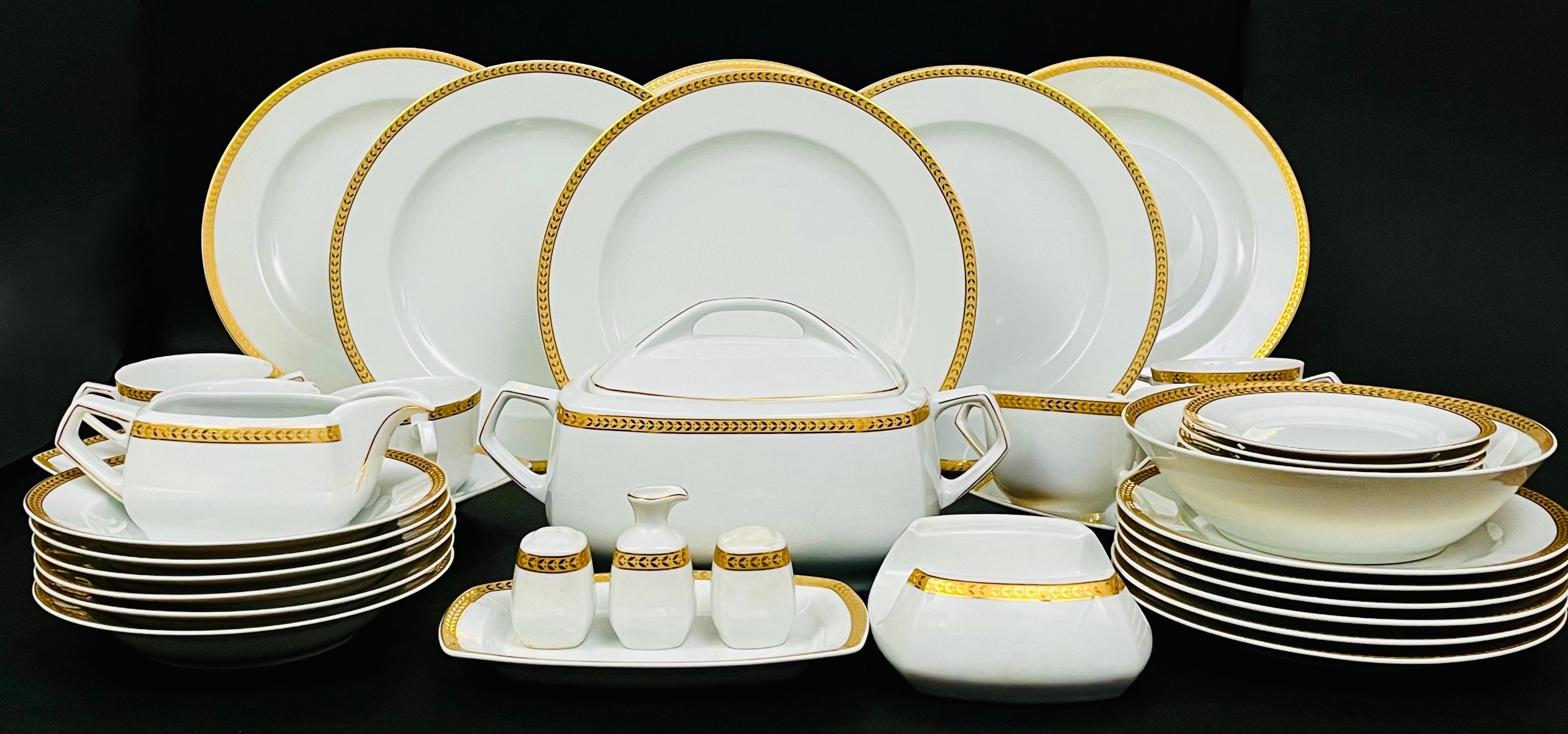 Serwis obiadowy dla 6 osób -40 sztuk,Ćmielów