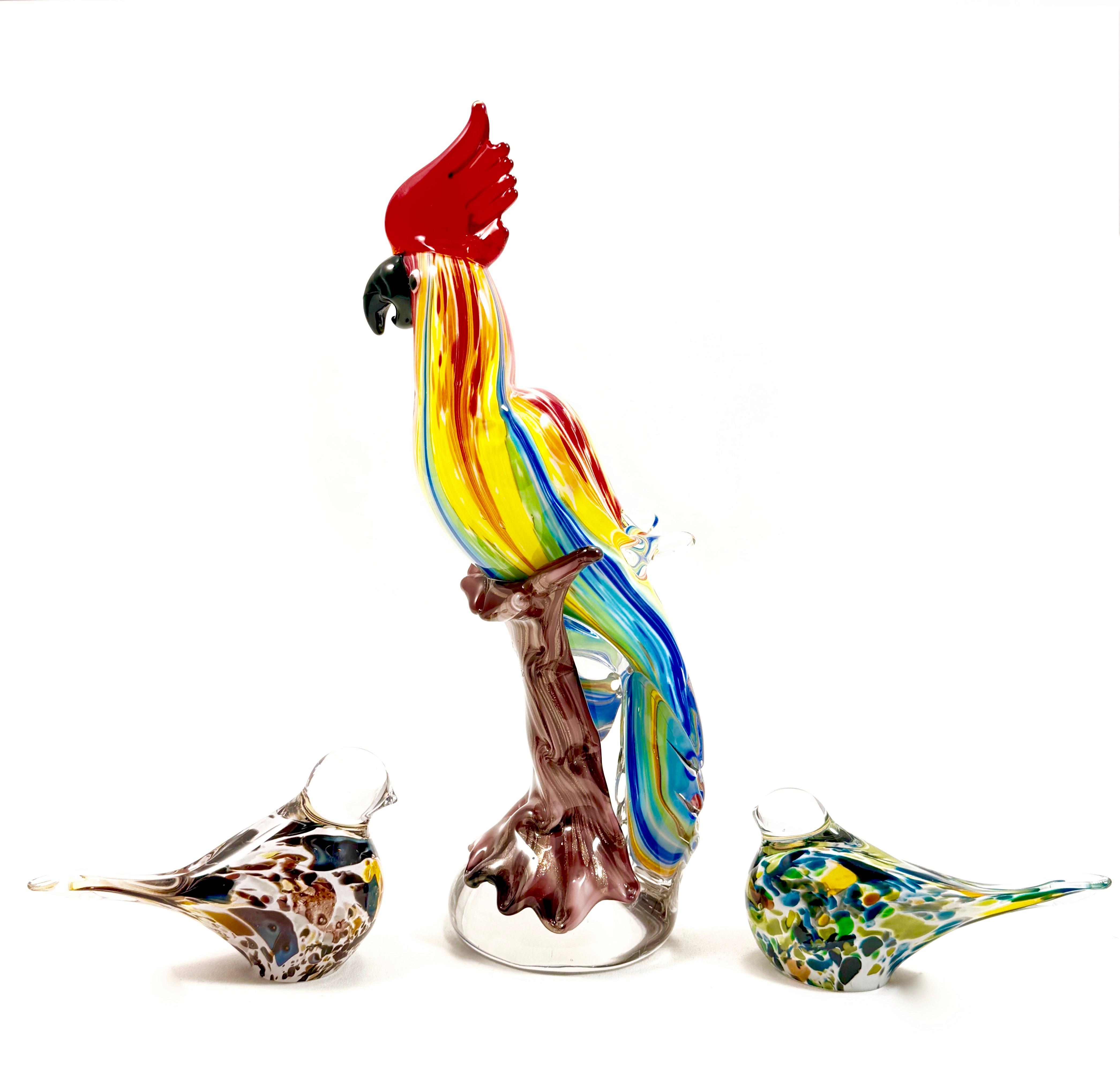 Zestaw szklanych figur -3 sztuki