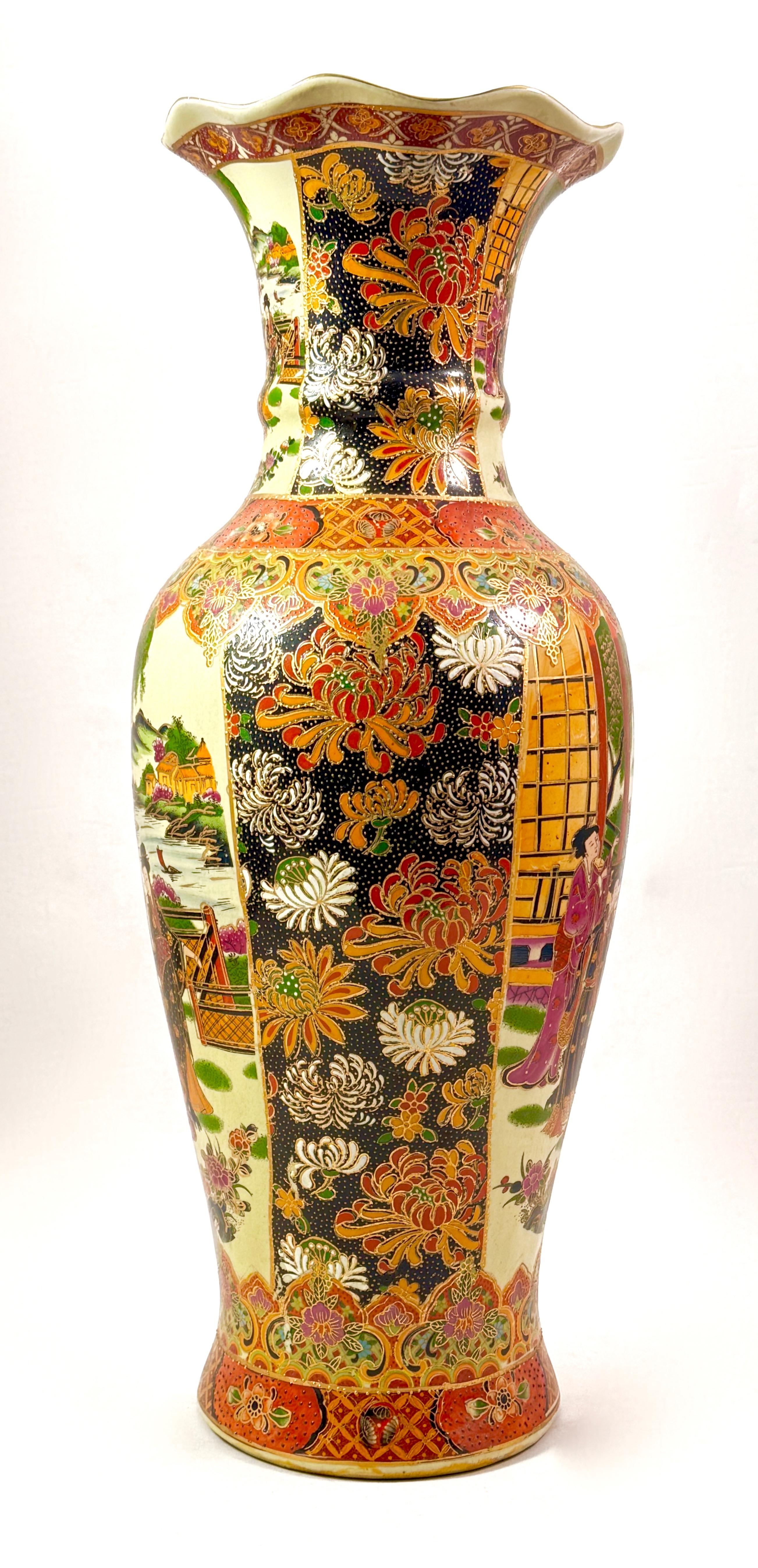 Ceramiczny wazon wielolistny