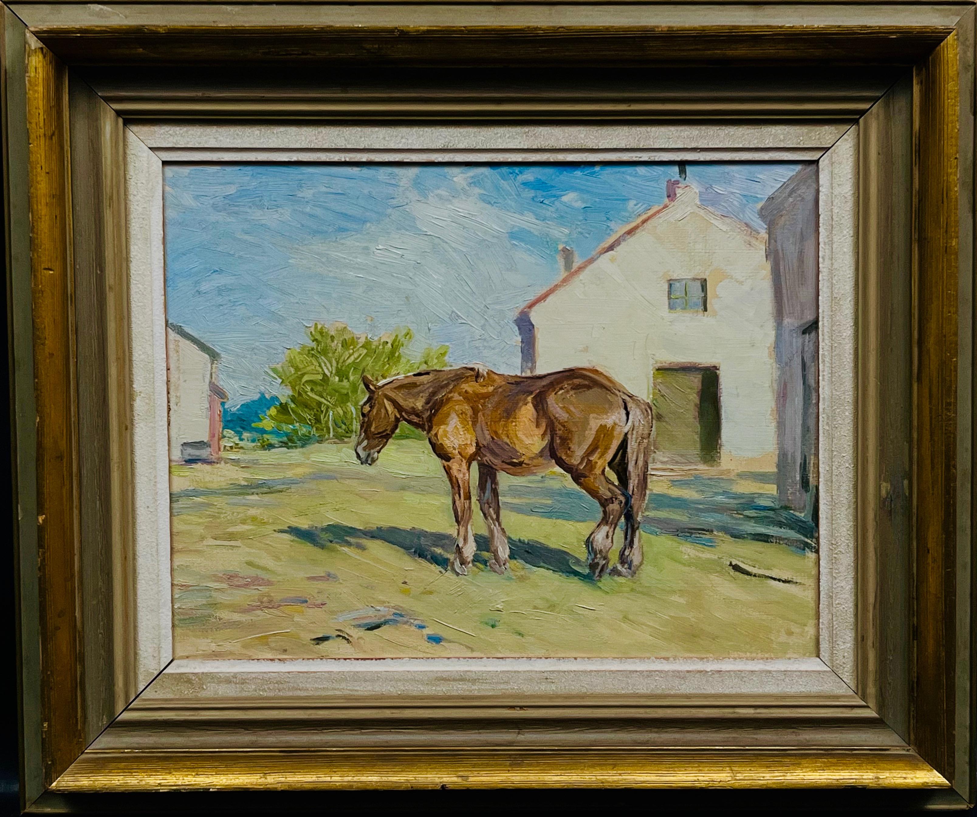 Nieustalony malarz "Koń pociągowy''