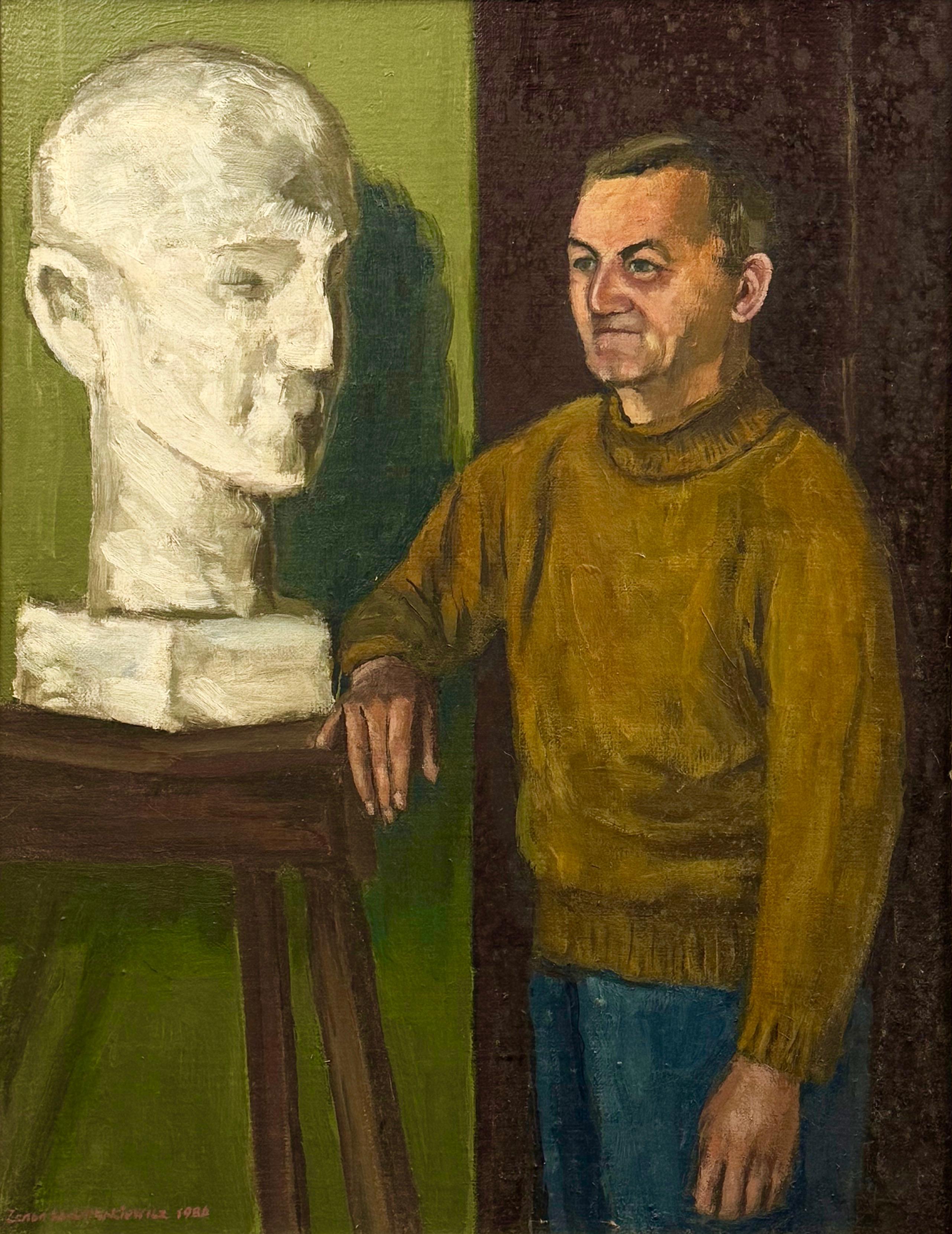 Zenon Kaczmarkiewicz (1926-1993),''Portret rzeźbiarza''