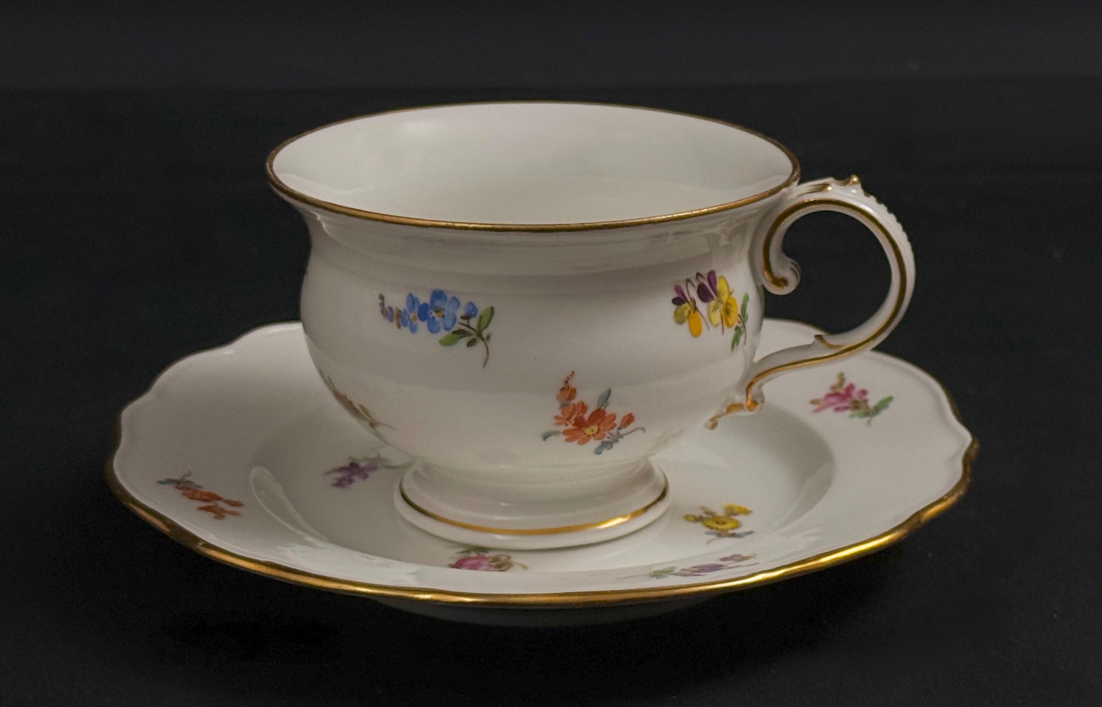 Porcelanowy zestaw- 2 sztuki, Miśnia