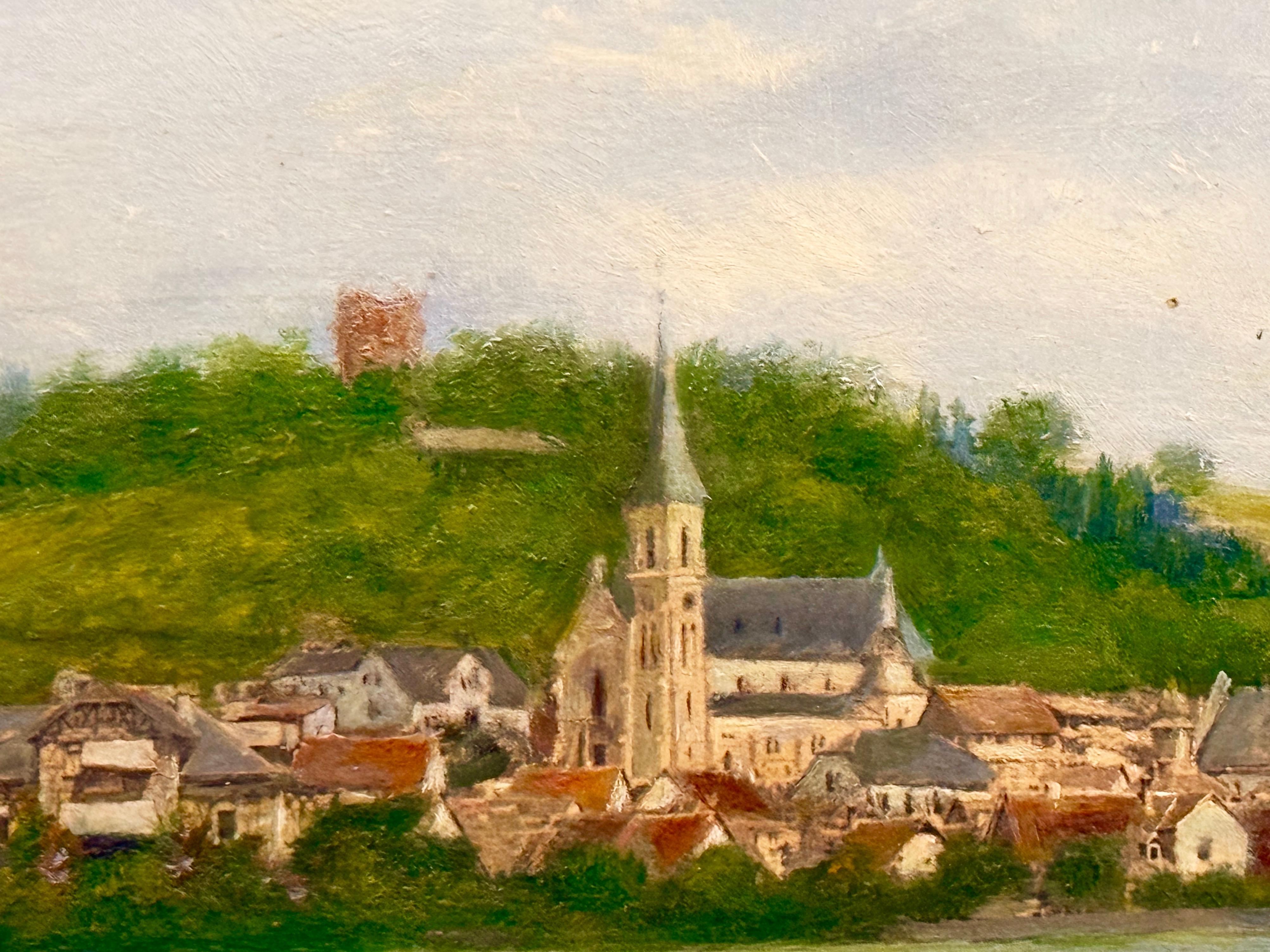 Nieustalony malarz, ''Panorama zabytkowego miasteczka''