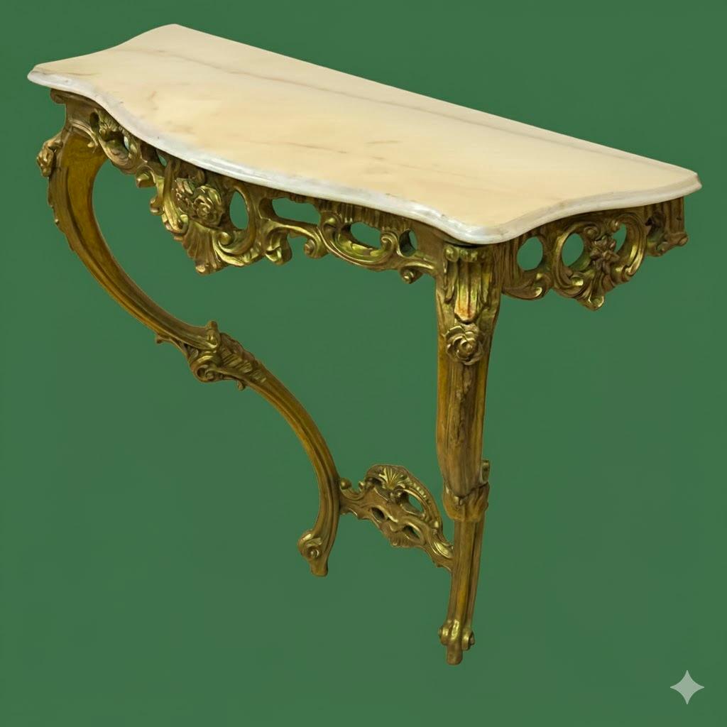 Konsola z marmurowym blatem