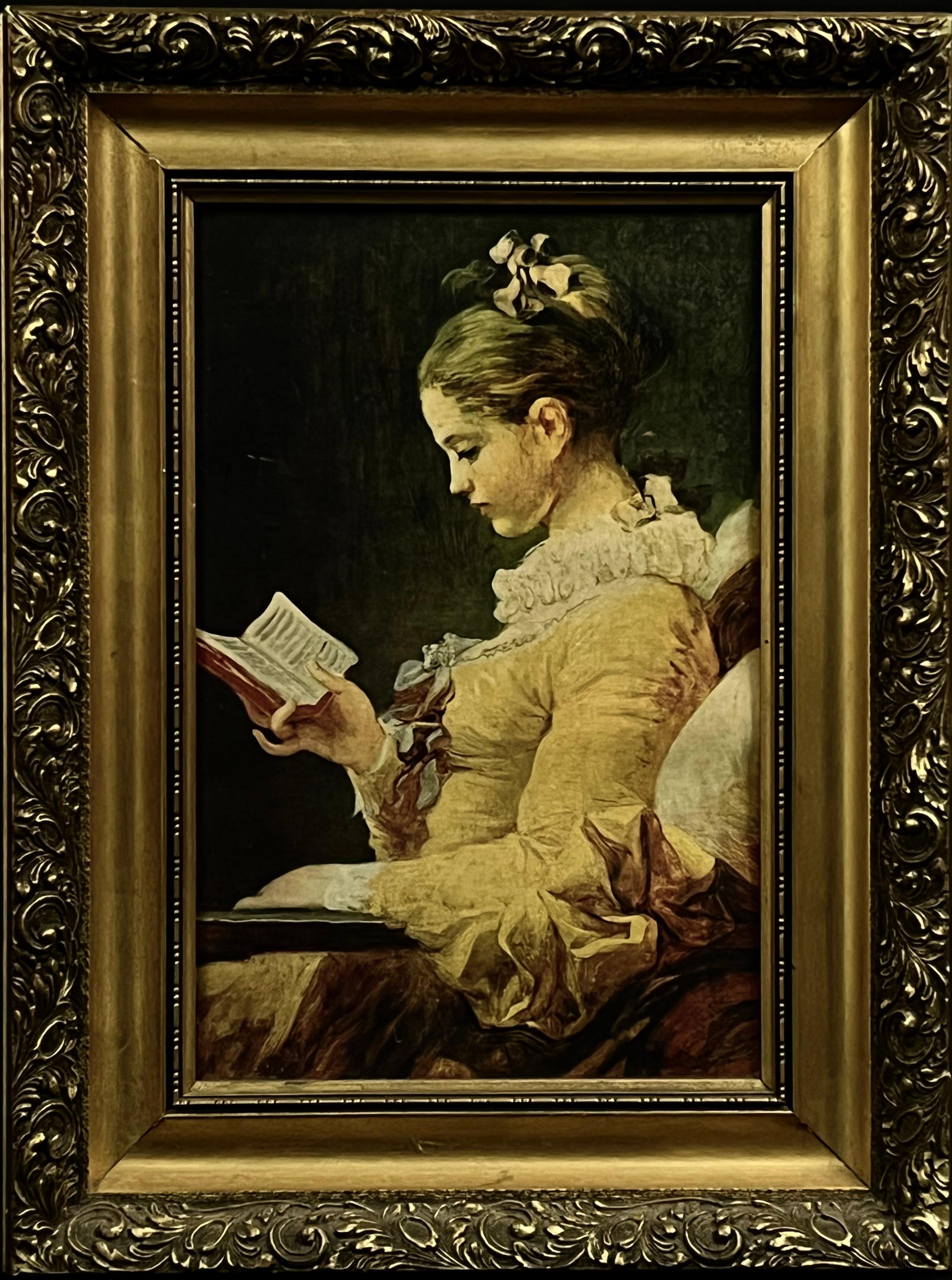 ''Portret kobiety czytającej książkę ''