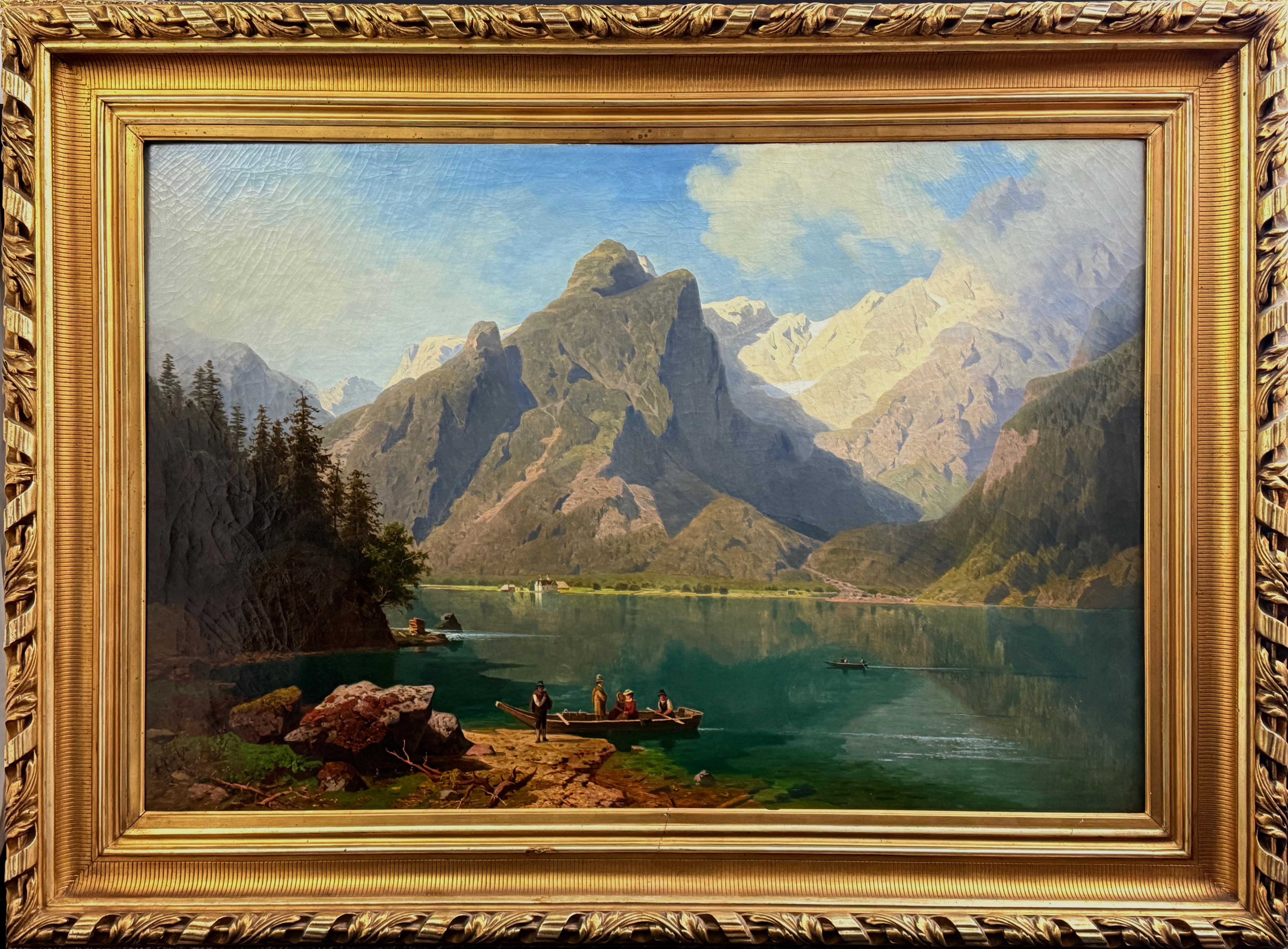 Ernst von Raven (1816-1890),''Widok alpejski''