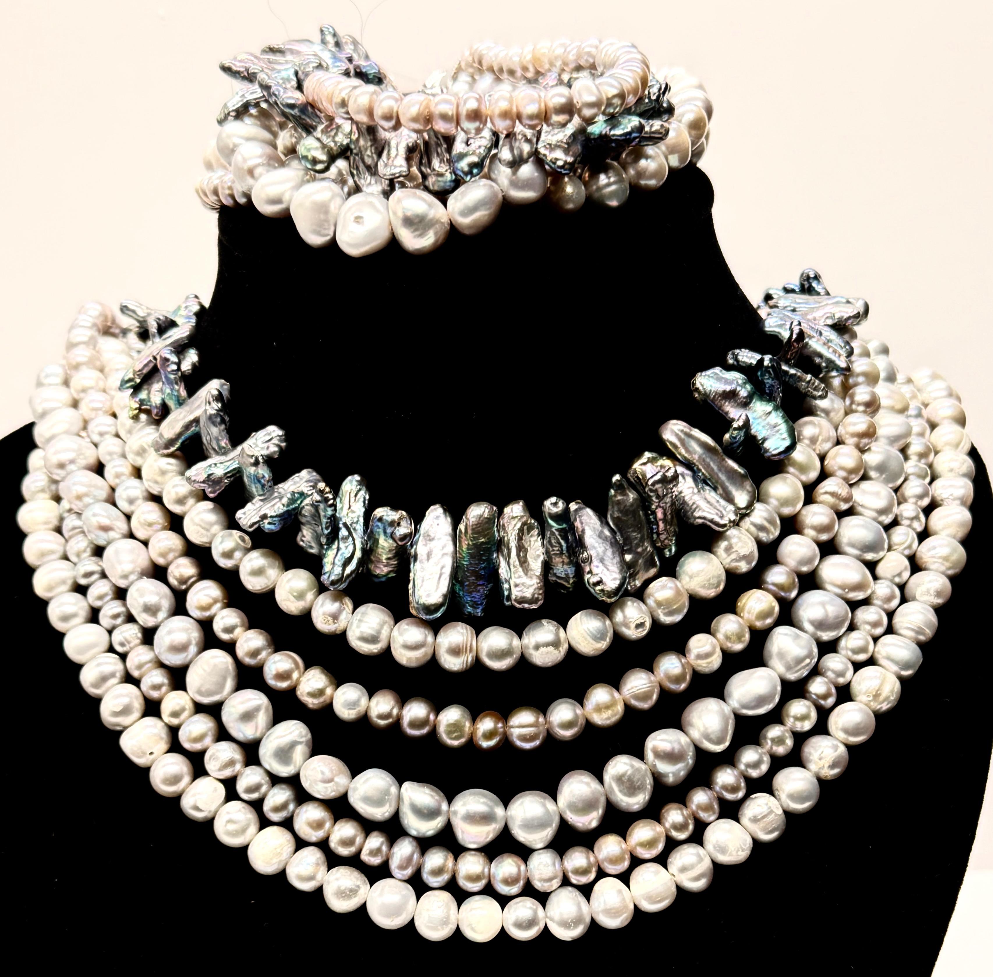 Naszyjnik i bransoleta z pereł