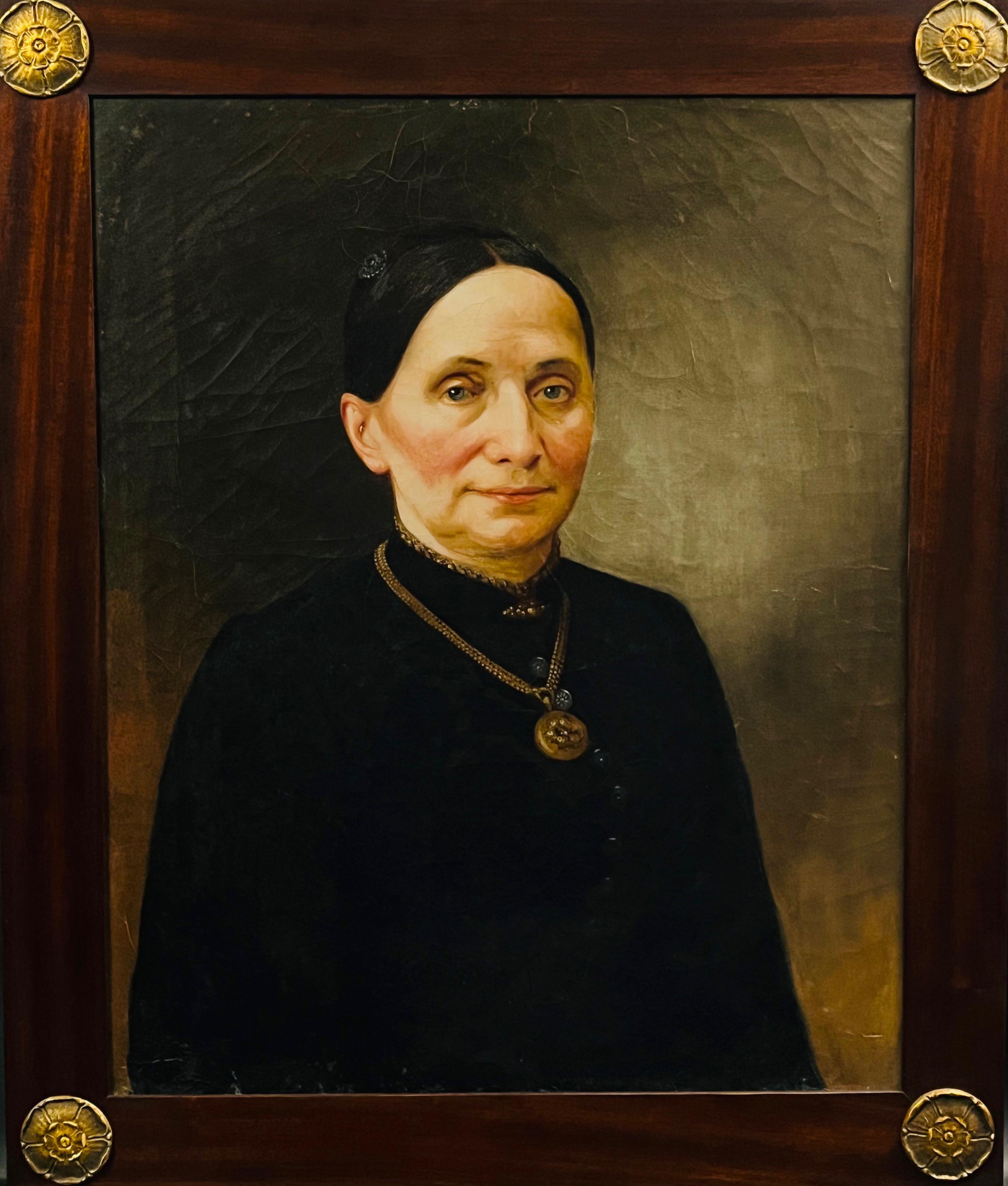 Nieustalony malarz "Portret kobiety z naszyjnikiem"