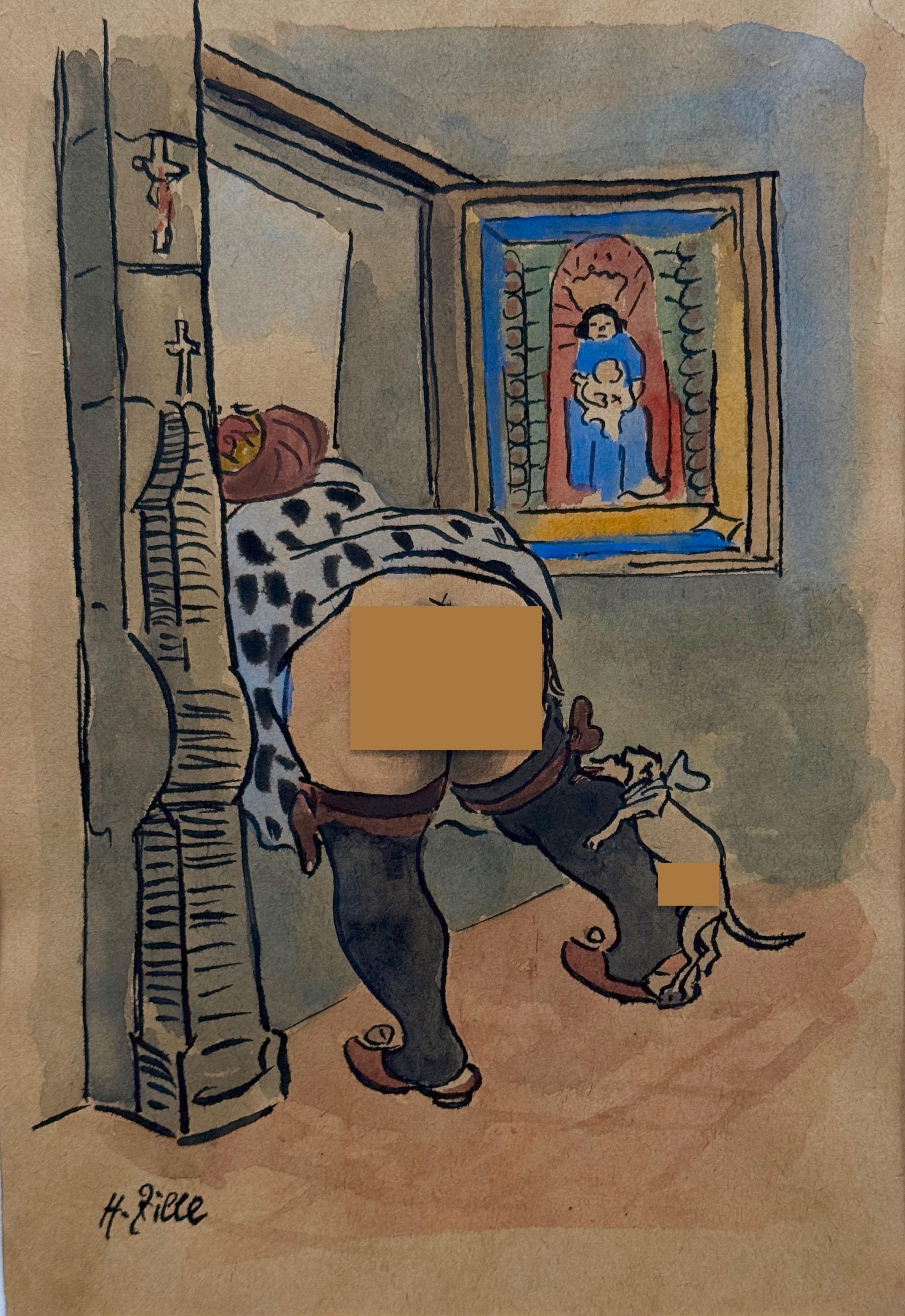 Nieustalony malarz ''Widok z okna''