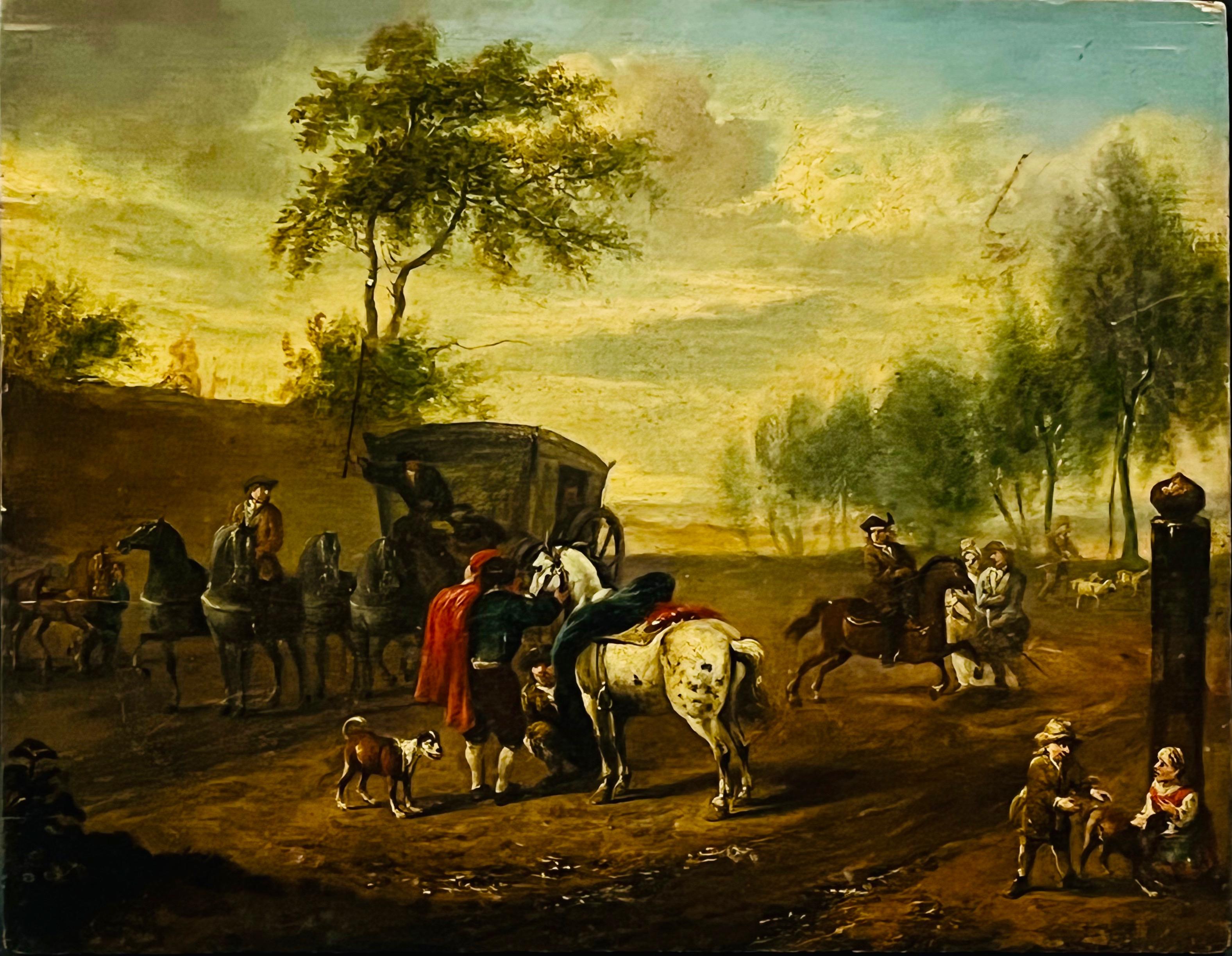 Christian Wilhelm Ernst Dietrich(1712-1774), Scena rodzajowa