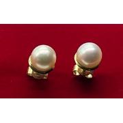 Złote kolczyki z perłami Akoya