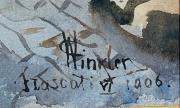 Karl Alexander Von Winkler(1860-1911), „Starówka Frascati” – miniatura 3