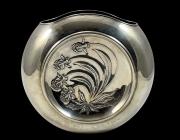 Srebrny wazon reliefowy w secesyjnym stylu, masa 755 g