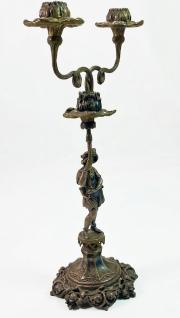 Srebrny figuralny kandelabr, masa 509 g – miniatura 10
