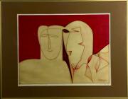 Leszek Rózga (1924-2015),''Toskania -etruska para''