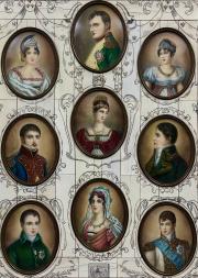 Kolekcjonerski zbiór miniatur rodziny Bonaparte- 9 sztuk