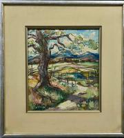 Nieustalony malarz, ''Pejzaż z dębem i górami''