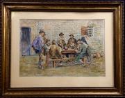 Nieustalony malarz, „Grający w karty” – miniatura 1