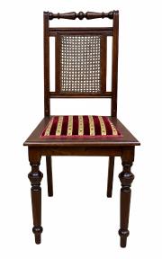 Salonowe krzesło tapicerowane z rafią