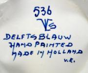 Dekoracyjna waza ośmiokątna z  nakrywą z dwoma bocznymi uchwytami , DELFT – miniatura 4