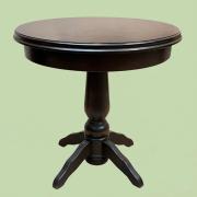 Okrągły stół salonowy stojący na 4 giętych nogach