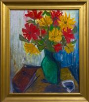 H.Fischer -Hessheim, „Kwiaty w wazonie” – miniatura 1
