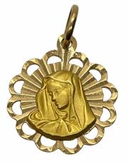 Złoty medalik ażurowy, masa 1,1 g