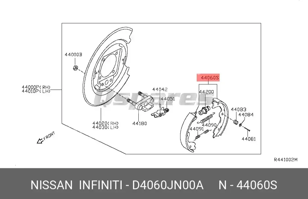 Car Parts - Nissan Altima - Brakes & Wheel Bearings -Part Number: D4060JN00A