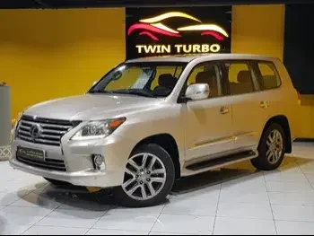  Lexus  LX  570  2013  Automatic  187,000 Km  8 Cylinder  Four Wheel Drive (4WD)  SUV  Gold  With Warranty