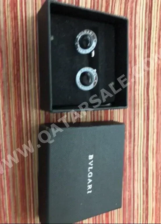 Cufflinks BULGARI  Gray and Silver