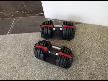 أثقال - دامبل قابل للتعديل  - مستدير  - أسود