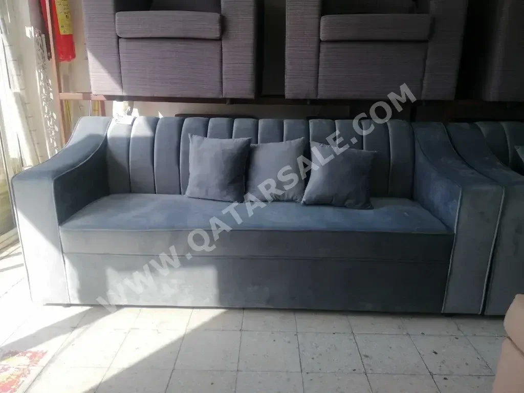Sofas, Couches & Chairs 3-Seat Sofa  - Velvet  - Gray