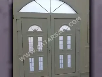 Doors, Windows And Handrails White /  Door  Aluminum  Price /Per Piece  100 m  2.1 m  Aluminum  With Delivery  With Installation