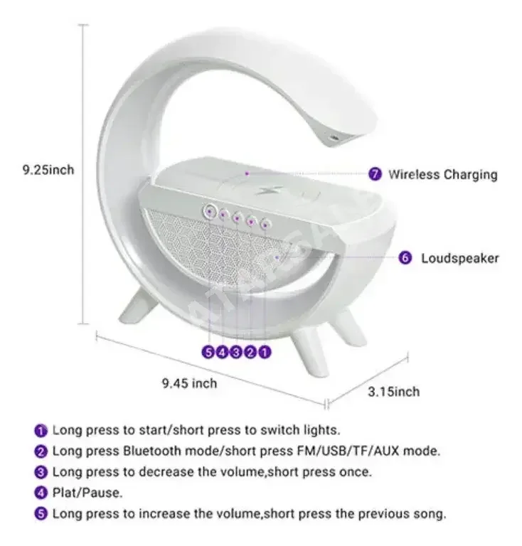 Speakers 1 White / HyperCep 2021 China 20 CM 5.5 CM 8 CM Bluetooth