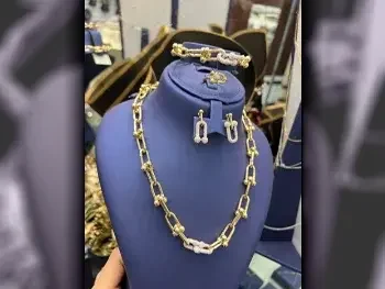 Gold Woman  Set  By Weight  Qatar  58.73 Gram  Free Shipping  Yellow Gold  18k