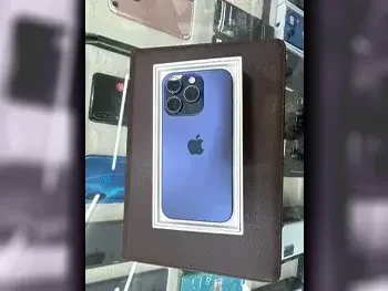 ابل  - ايفون 15  - برو  - تيتانيوم أزرق  - 128 جيجابايت  - تحت الضمان