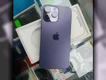 ابل  - ايفون 14  - برو ماكس  - تيتانيوم أزرق  - 256 جيجابايت