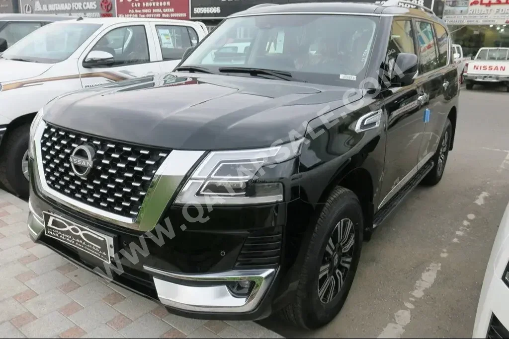 Nissan  Patrol  Titanium  2024  Automatic  0 Km  6 Cylinder  Four Wheel Drive (4WD)  SUV  Black  With Warranty
