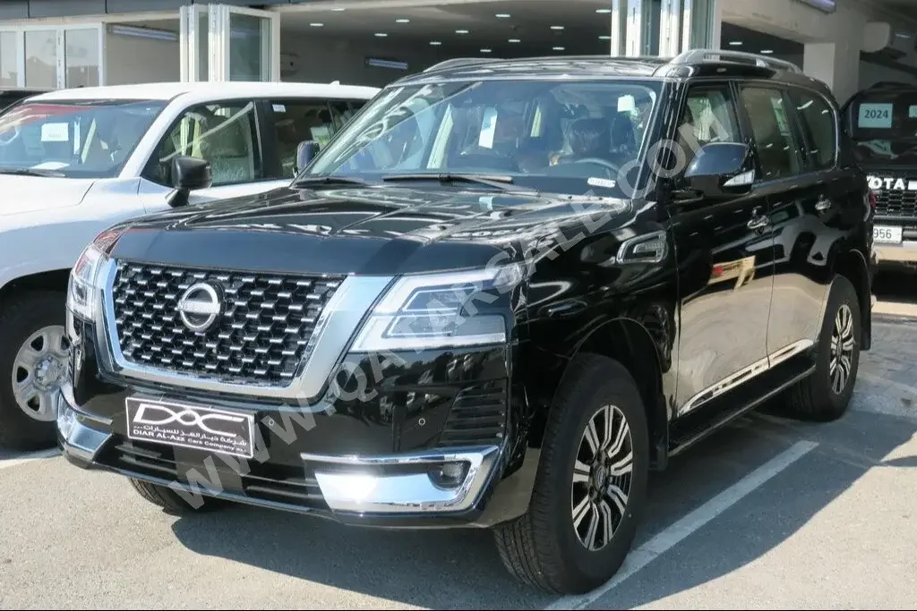 Nissan  Patrol  Titanium  2023  Automatic  0 Km  6 Cylinder  Four Wheel Drive (4WD)  SUV  Black  With Warranty