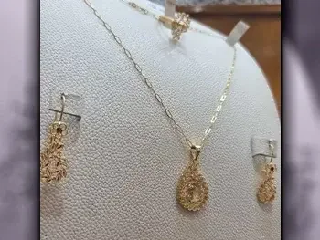 Gold Without Stone  Woman  Set  By Weight  Bahrain  12.5 Gram  Yellow Gold  21k