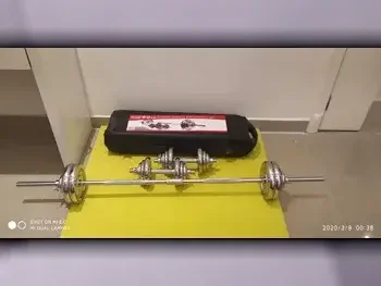 أثقال - دامبل قابل للتعديل  - مستدير  - اللون الرمادي