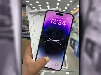 ابل  ايفون 14  برو ماكس  أرجواني  256 جيجابايت  تحت الضمان