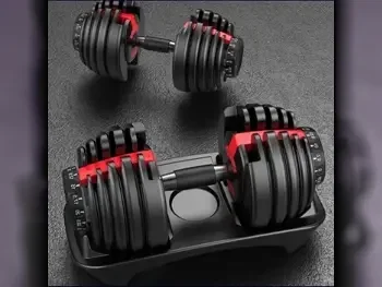 أثقال دامبل قابل للتعديل  مستدير  أسود