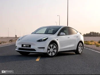 Tesla  Model Y  3 Cylinder  SUV ( AWD )  White  2024